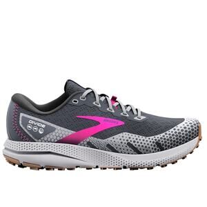 Brooks Divide 3 Women's 8.5 Running Shoe Sneaker Gray Pink Walking Tennis Shoe